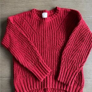 Abercrombie Kids Cozy Red Knit Sweater
